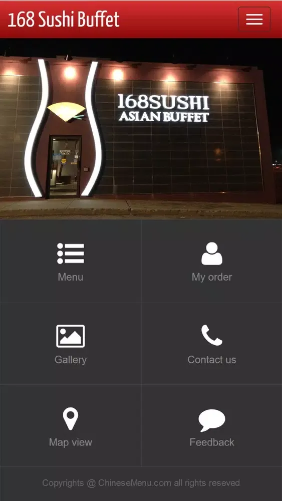 Capturas de tela do 168 Sushi Buffet