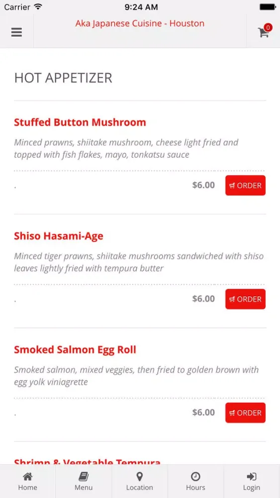 ภาพหน้าจอของ Aka Japanese Cuisine - Houston Online Ordering