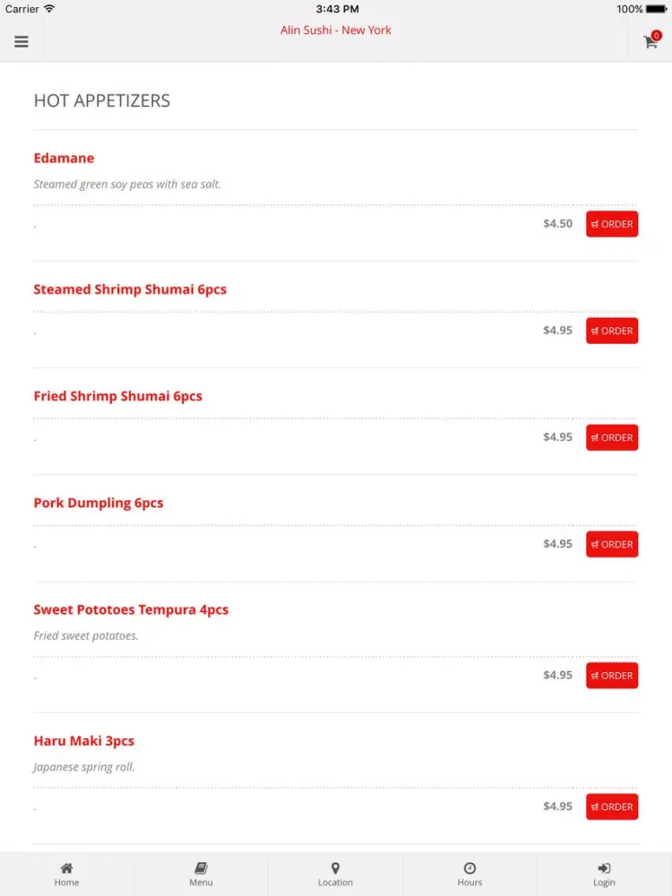 تصاویر Alin Sushi New York iPad 