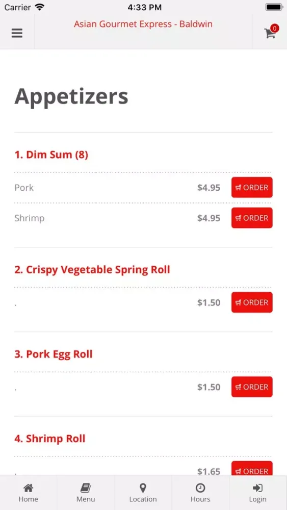 Asian Gourmet Express Baldwin应用截图