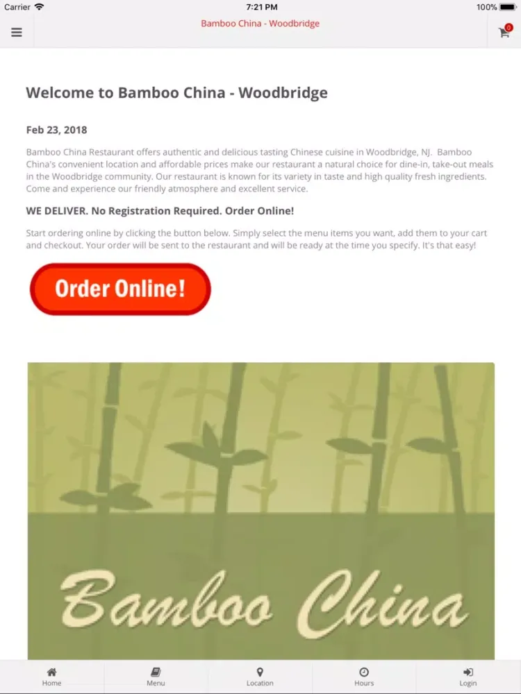 Bamboo China Woodbridge iPad  स्क्रीनशॉट