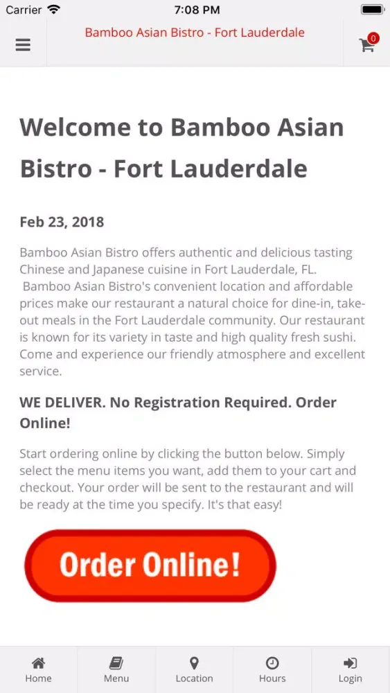 Bamboo Asian Ft Lauderdale Screenshots