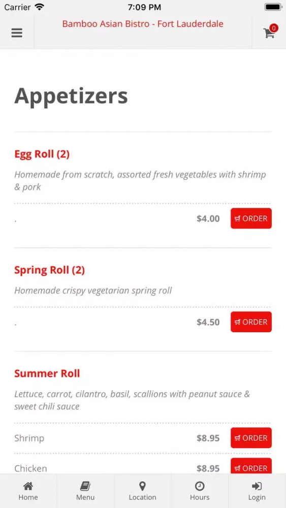 Bamboo Asian Ft Lauderdale Screenshots