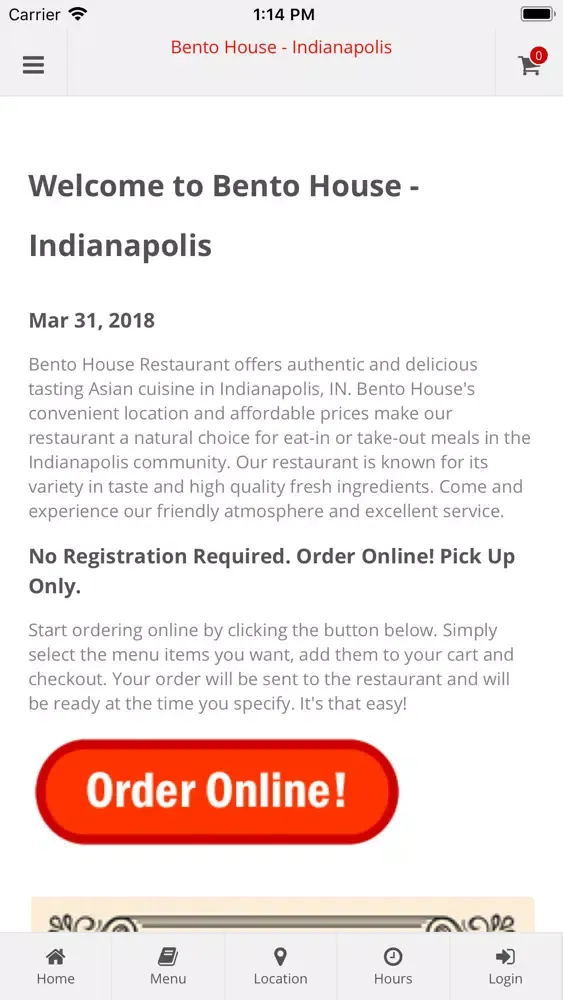 Captures d'écran de Bento House Indianapolis