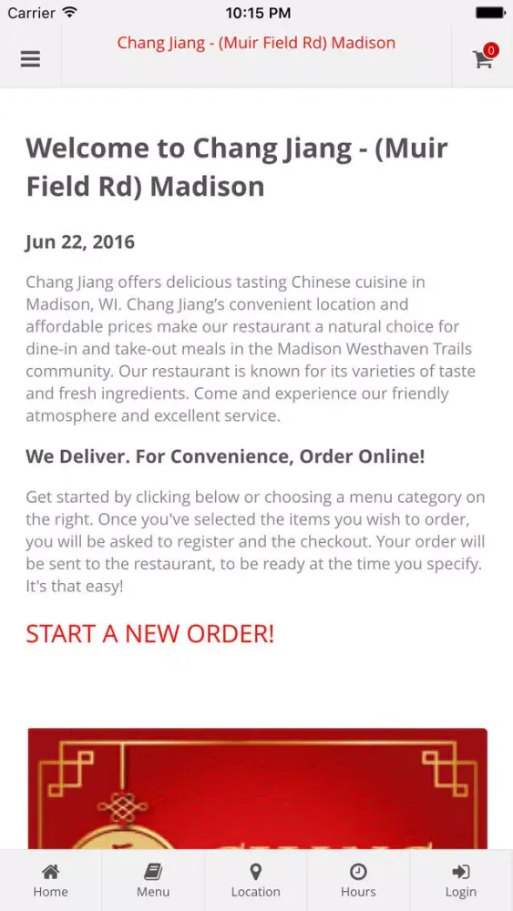 Chang Jiang - (Muir Field Rd) Madison Online Ordering Ekran Görüntüleri