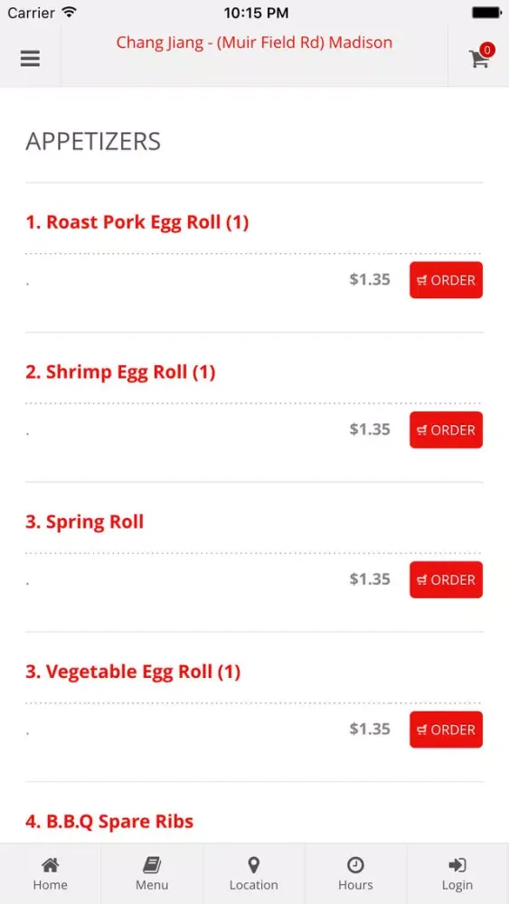 Chang Jiang - (Muir Field Rd) Madison Online Ordering Ekran Görüntüleri