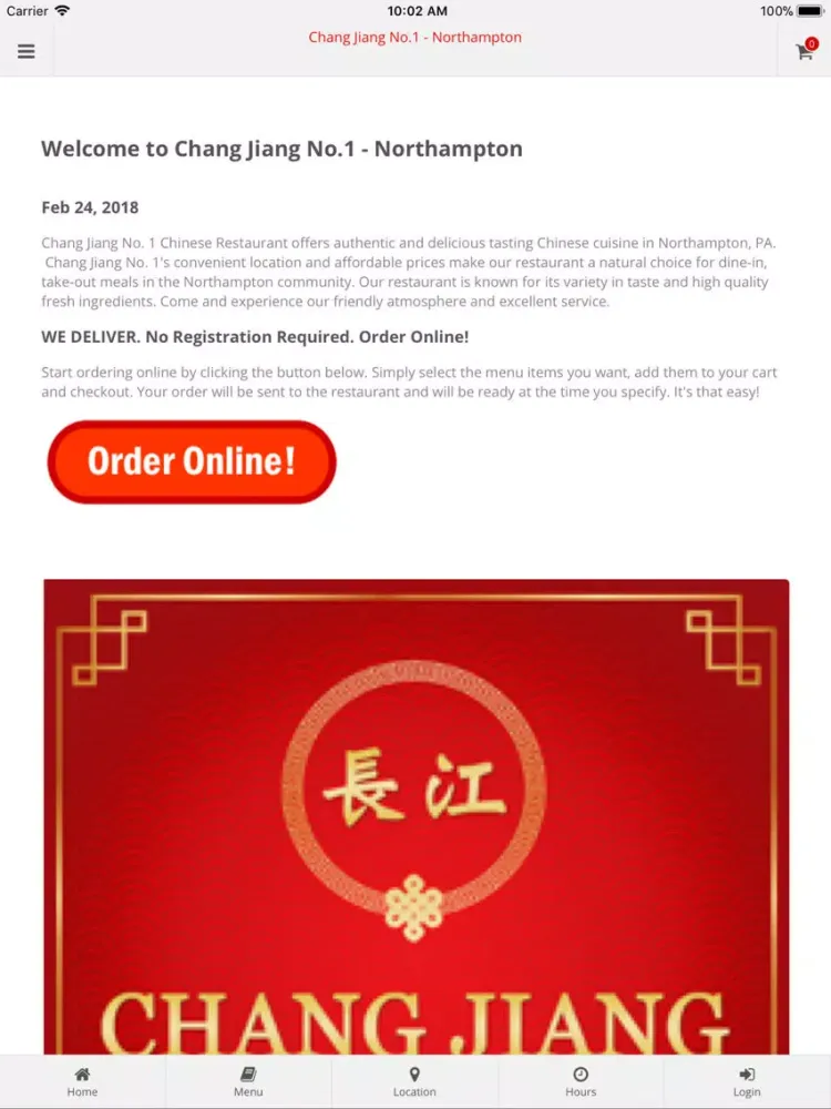 Chang Jiang No.1 Northampton iPad  スクリーンショット