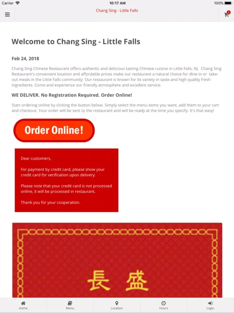 Chang Sing Little Falls iPad  スクリーンショット