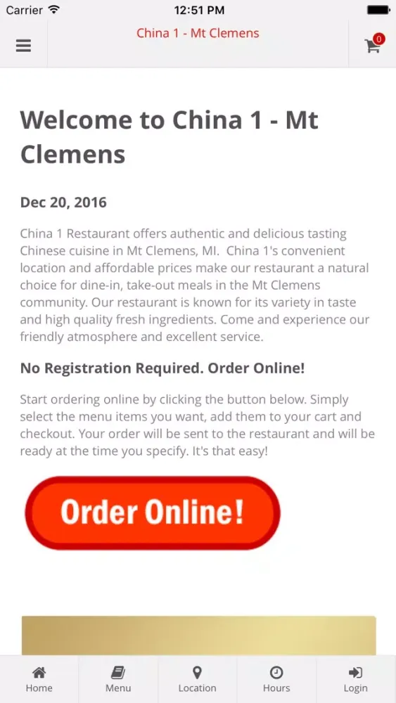 Capturas de tela do China 1 - Mt Clemens