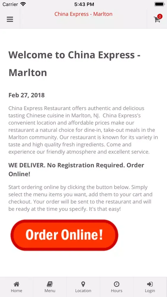 China Express Marlton Screenshots