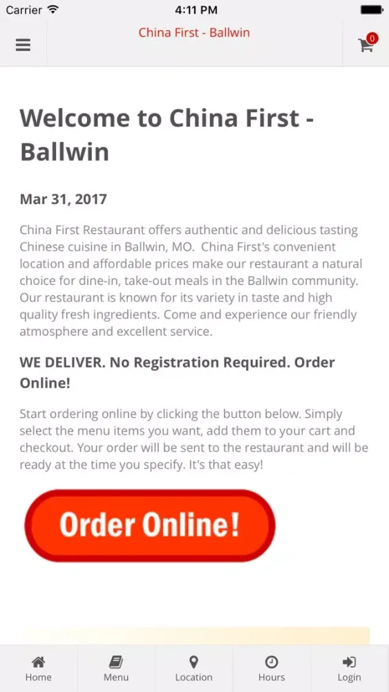 China First Ballwin Ekran Görüntüleri