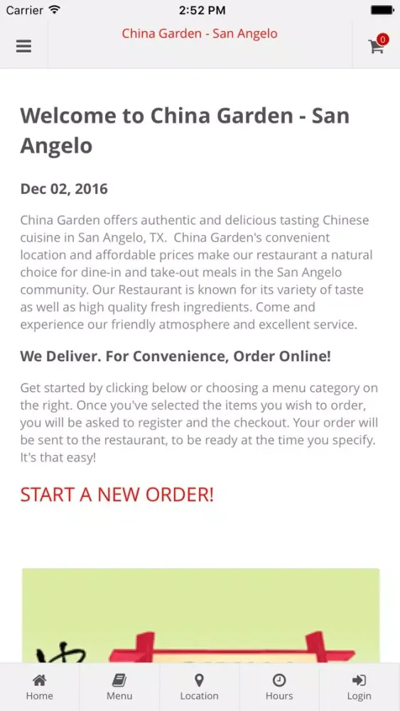 Captures d'écran de China Garden - San Angelo Online Ordering