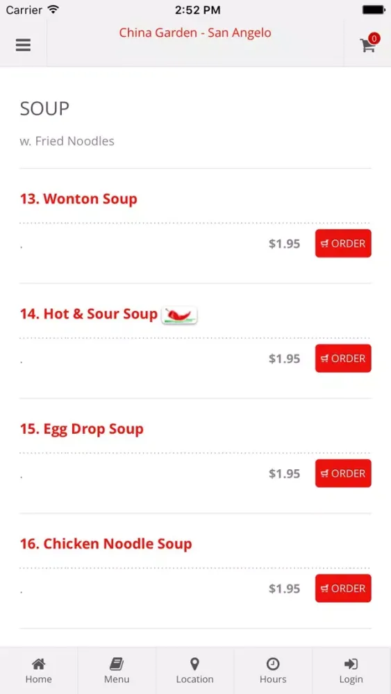 Captures d'écran de China Garden - San Angelo Online Ordering