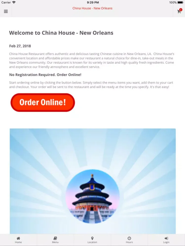 China House New Orleans iPad 应用截图