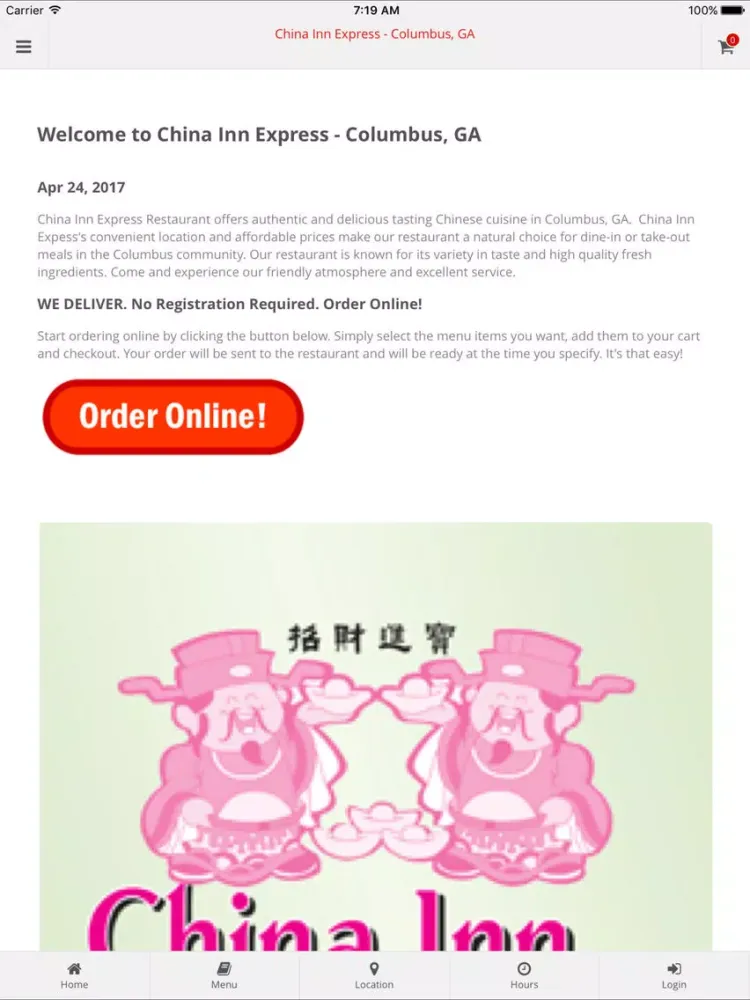 Captures d'écran de China Inn Express Columbus iPad 