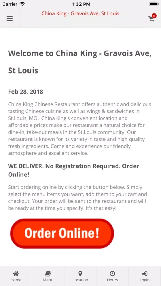 China King St Louis 스크린샷
