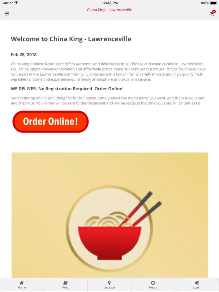 China King Lawrenceville iPad  سکرین شاٹس