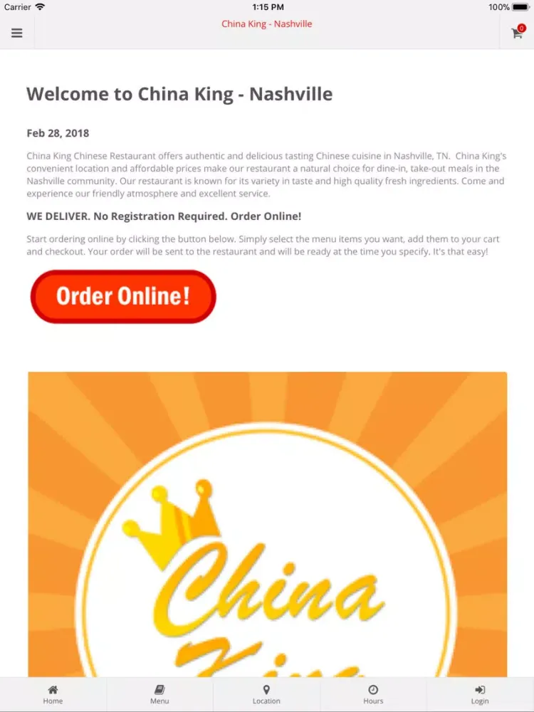 China King Nashville iPad  Screenshots