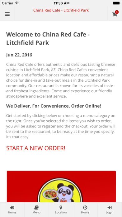 China Red Cafe - Litchfield Park  Online Ordering Screenshots