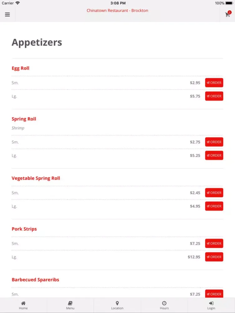 Chinatown Restaurant Brockton iPad  Ekran Görüntüleri