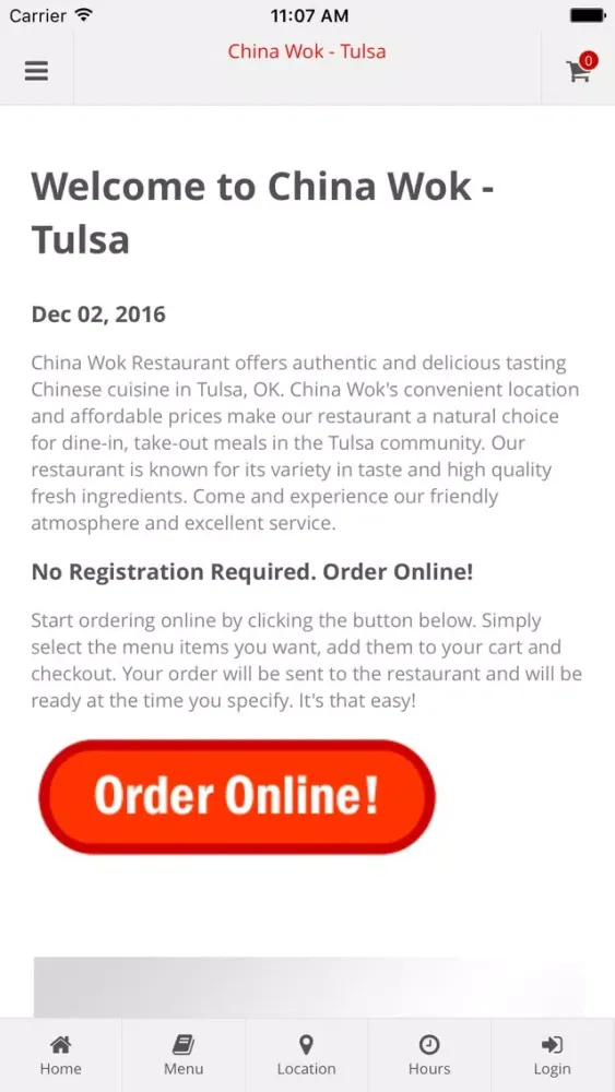 Captures d'écran de China Wok - Tulsa