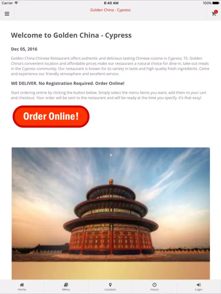 Golden China - Cypress iPad  স্ক্রিনশট