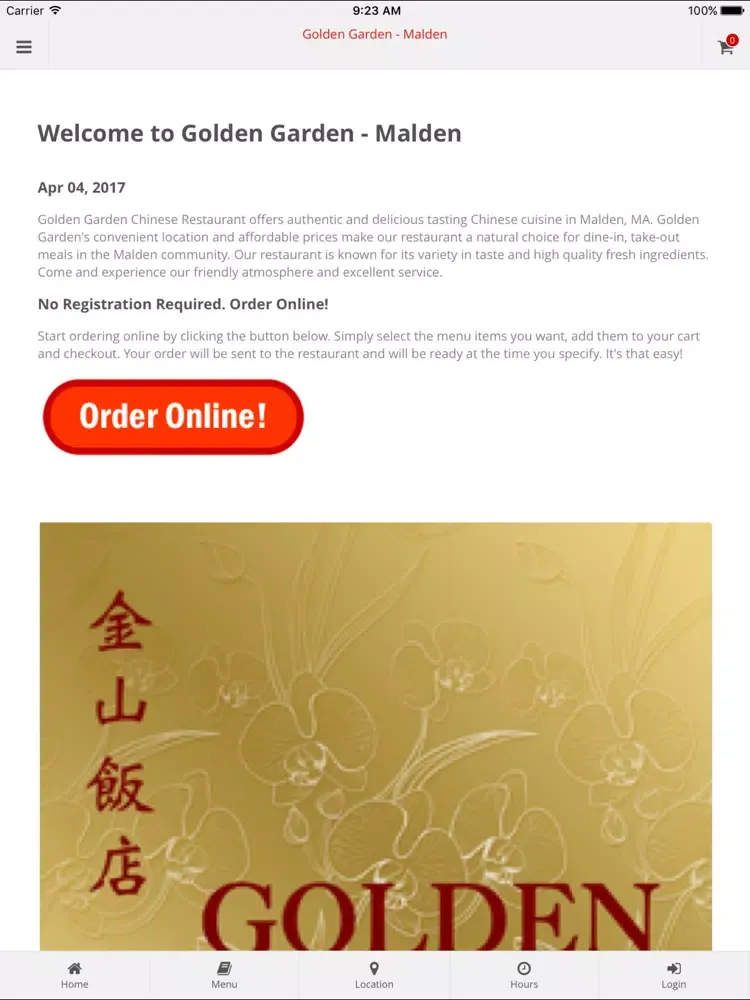 Golden Garden Malden iPad  Screenshots