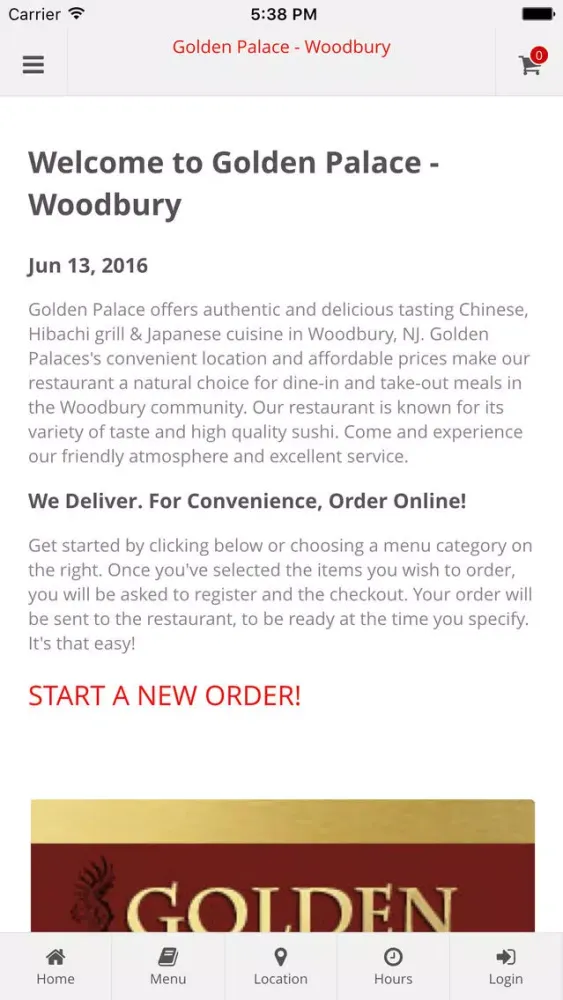 Golden Palace - Woodbury Online Ordering应用截图