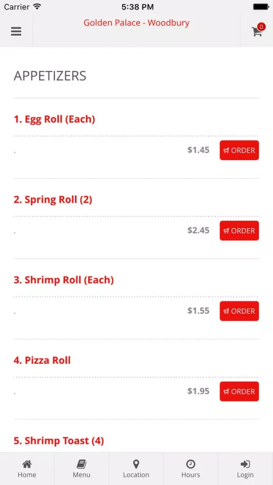 Golden Palace - Woodbury Online Ordering应用截图