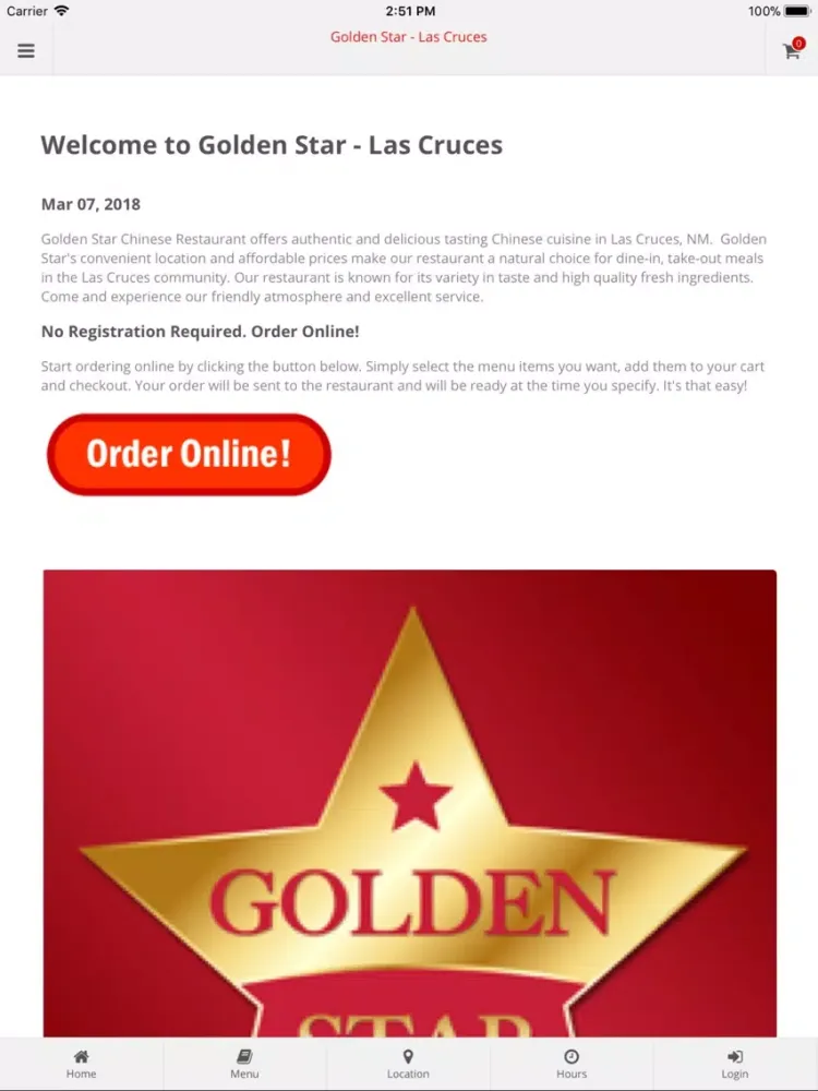 Golden Star Las Cruces iPad 应用截图
