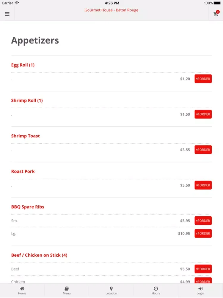 تصاویر Gourmet House Baton Rouge iPad 