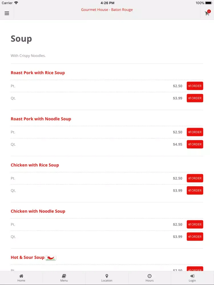 تصاویر Gourmet House Baton Rouge iPad 