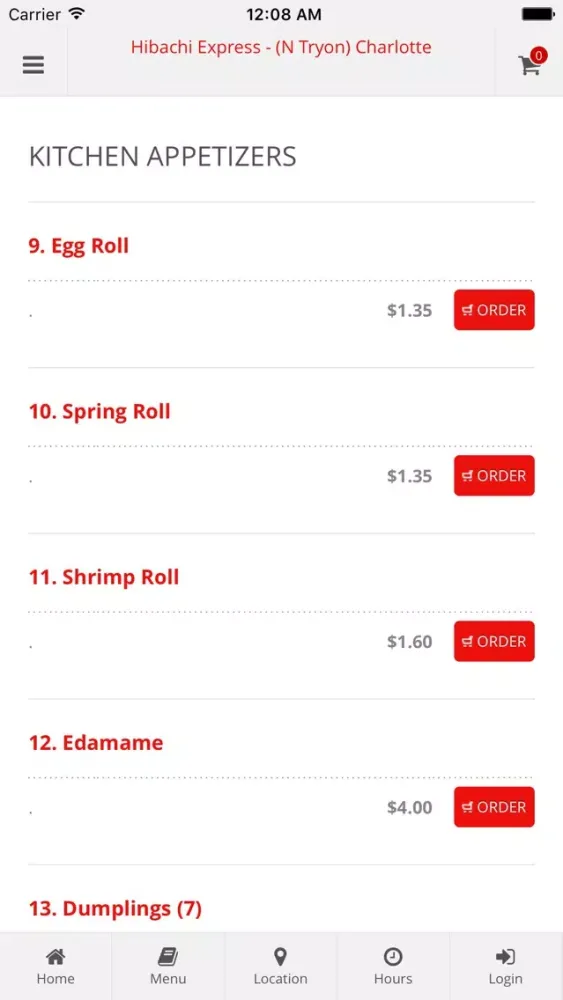 Hibachi Express Charlotte应用截图