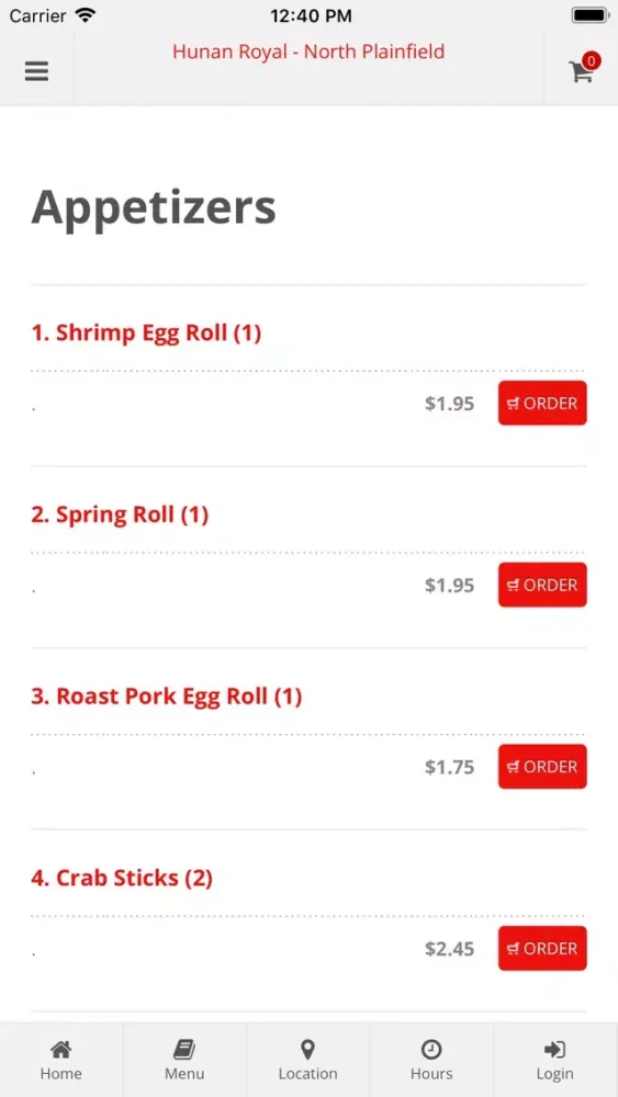 Hunan Royal North Plainfield 스크린샷