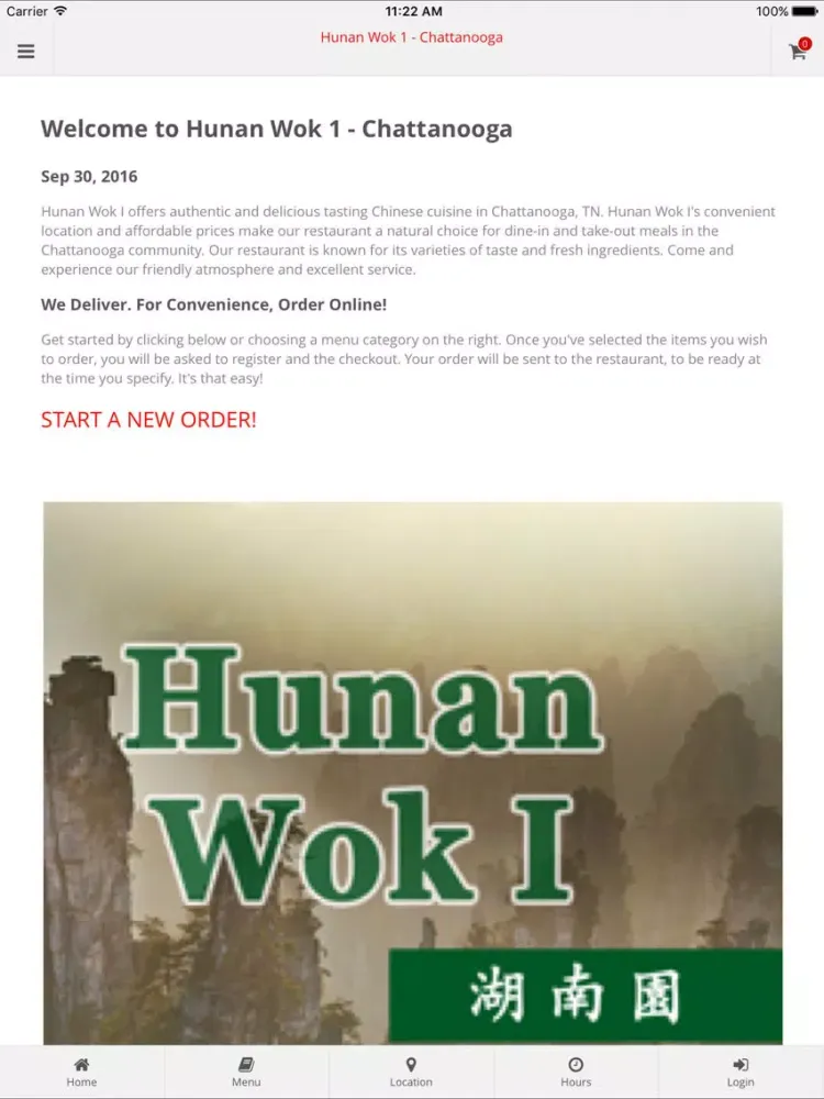 Captures d'écran de Hunan Wok 1 - Chattanooga iPad 