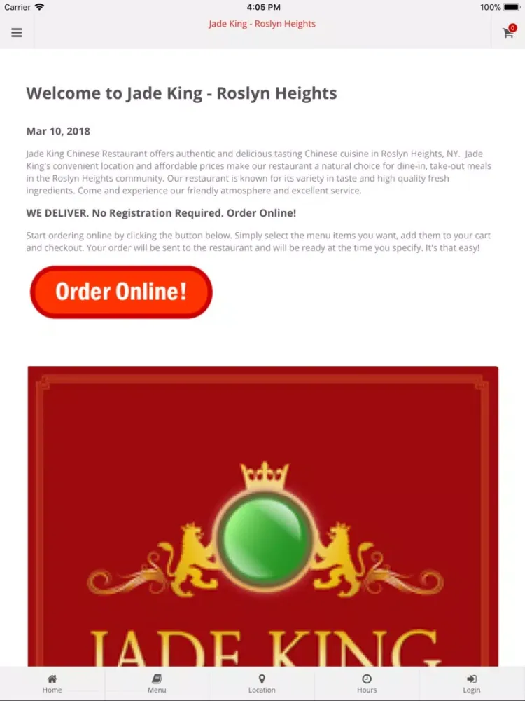 Capturas de tela do Jade King Roslyn Heights iPad 