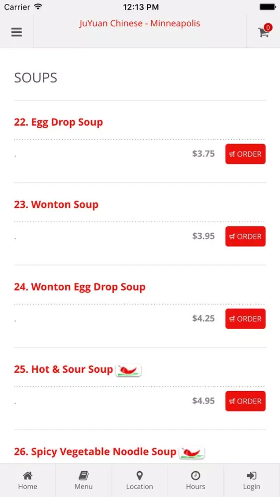 Ju Yuan Chinese Restaurant - Minneapolis Online Ordering 스크린샷
