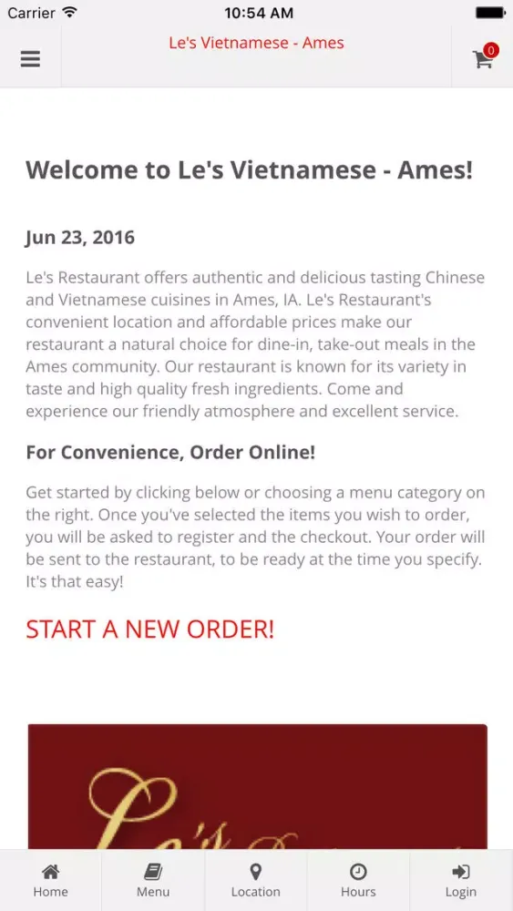 Le's Restaurant - Ames Online Ordering स्क्रीनशॉट
