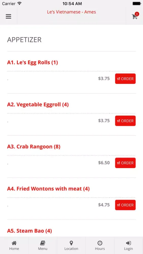 Le's Restaurant - Ames Online Ordering स्क्रीनशॉट