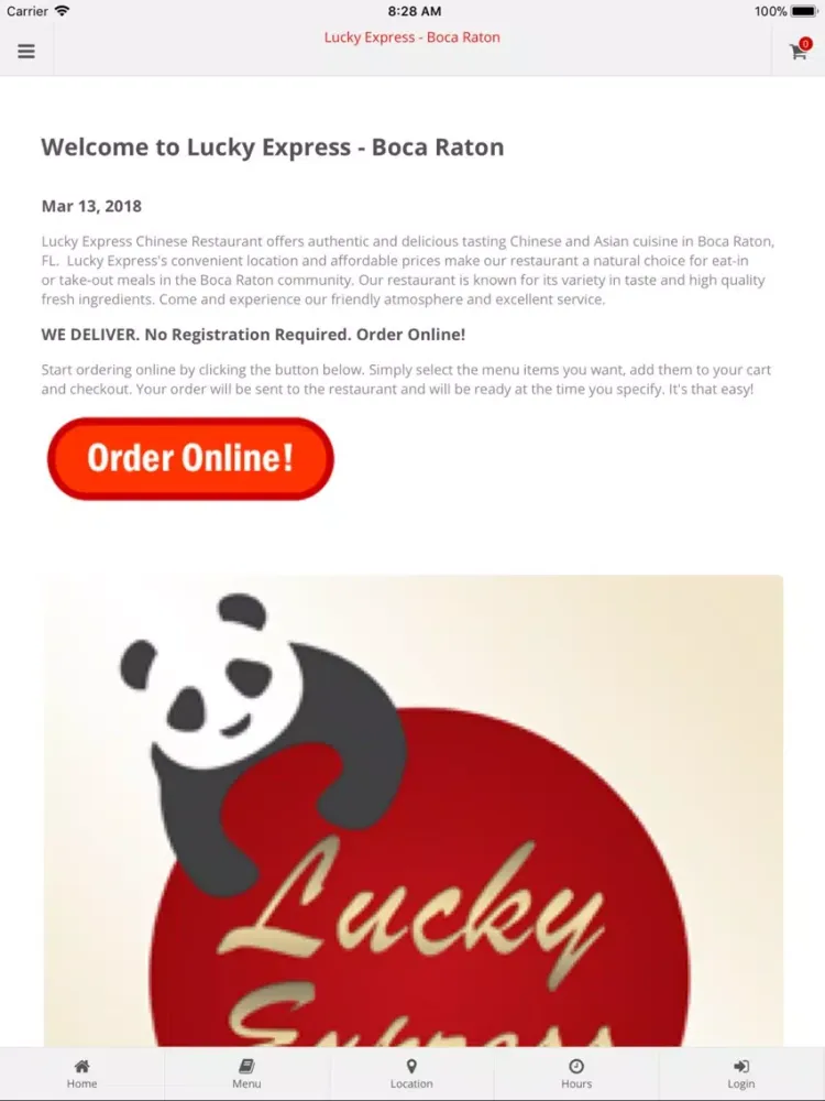 Lucky Express Boca Raton iPad  Screenshots