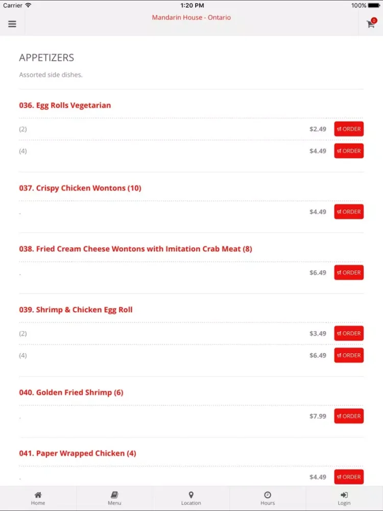 Скриншоты Mandarin House - Ontario iPad 