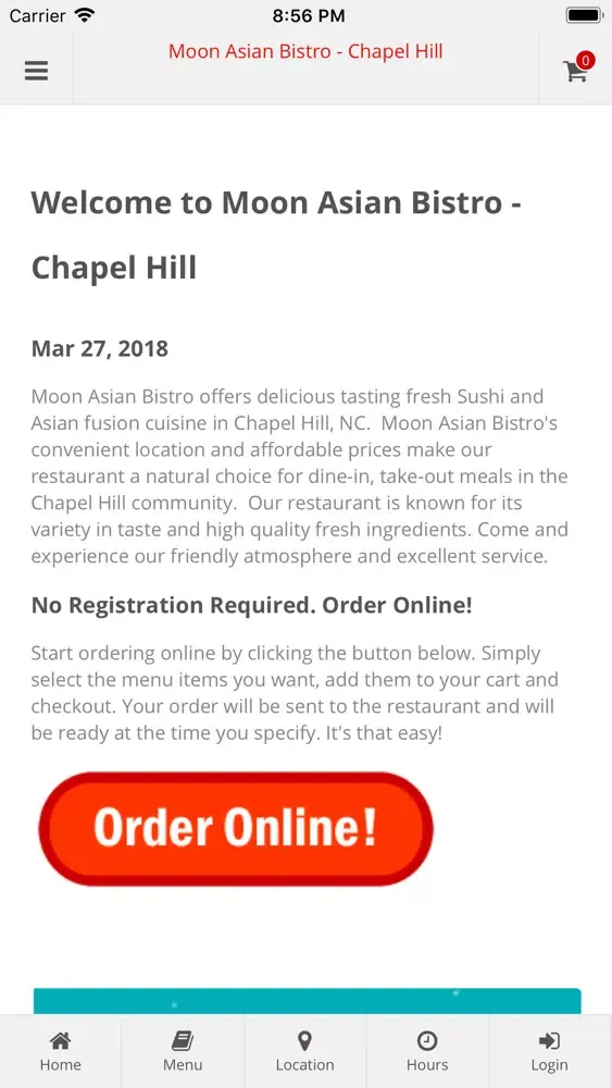 Скриншоты Moon Asian Bistro Chapel Hill