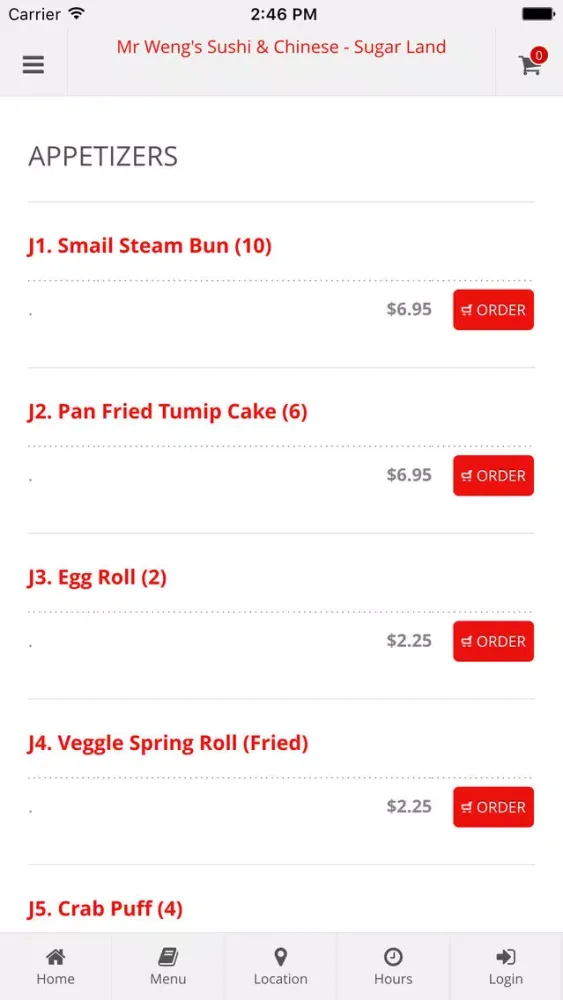 Tangkapan skrin Mr Weng's Sushi & Chinese - Sugar Land Online Ordering
