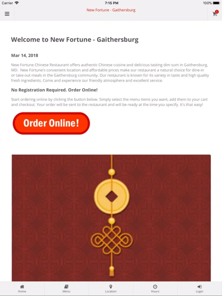 Captures d'écran de New Fortune Gaithersburg iPad 