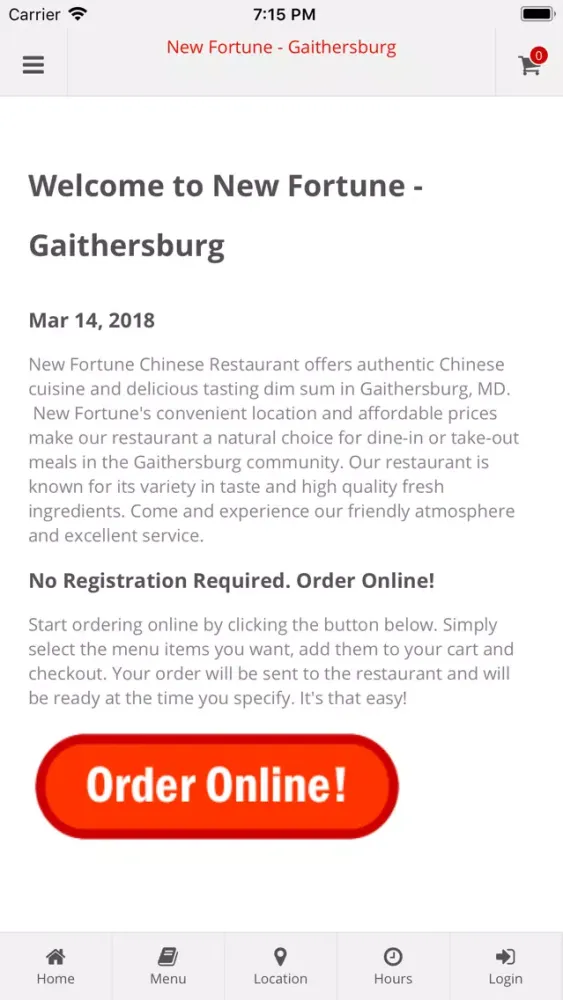 Captures d'écran de New Fortune Gaithersburg