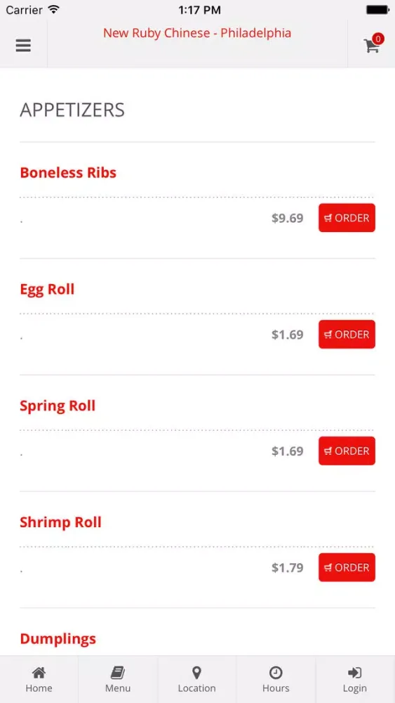 Capturas de tela do New Ruby Chinese Philly