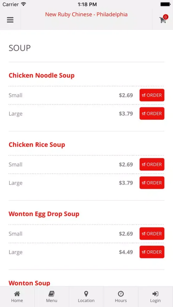 Capturas de tela do New Ruby Chinese Philly