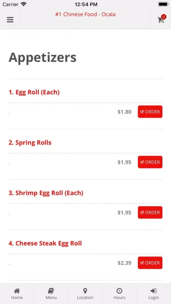 Tangkapan skrin #1 Chinese Food Ocala