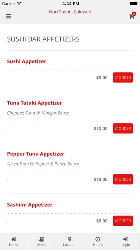 Nori Sushi Caldwell स्क्रीनशॉट
