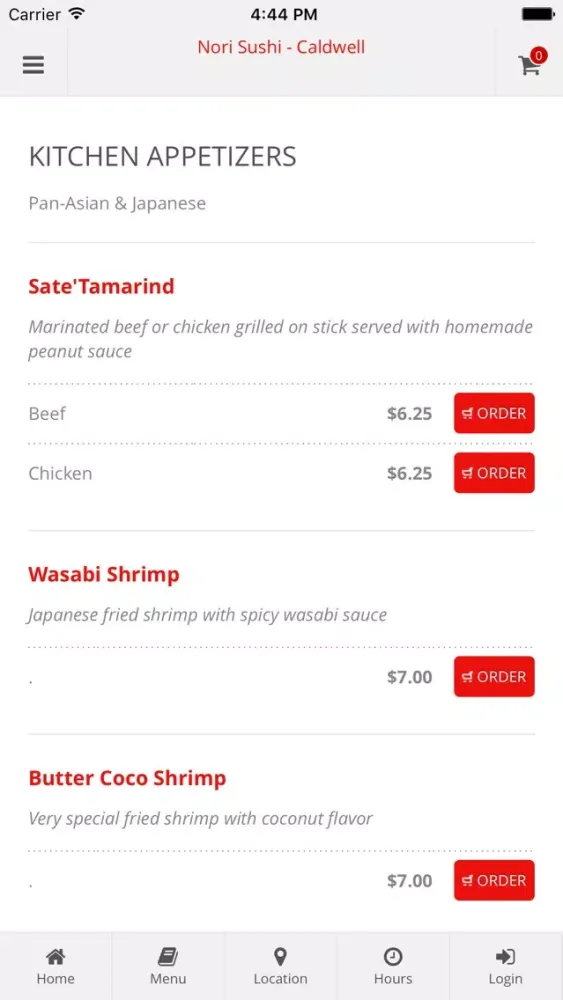 Nori Sushi Caldwell स्क्रीनशॉट
